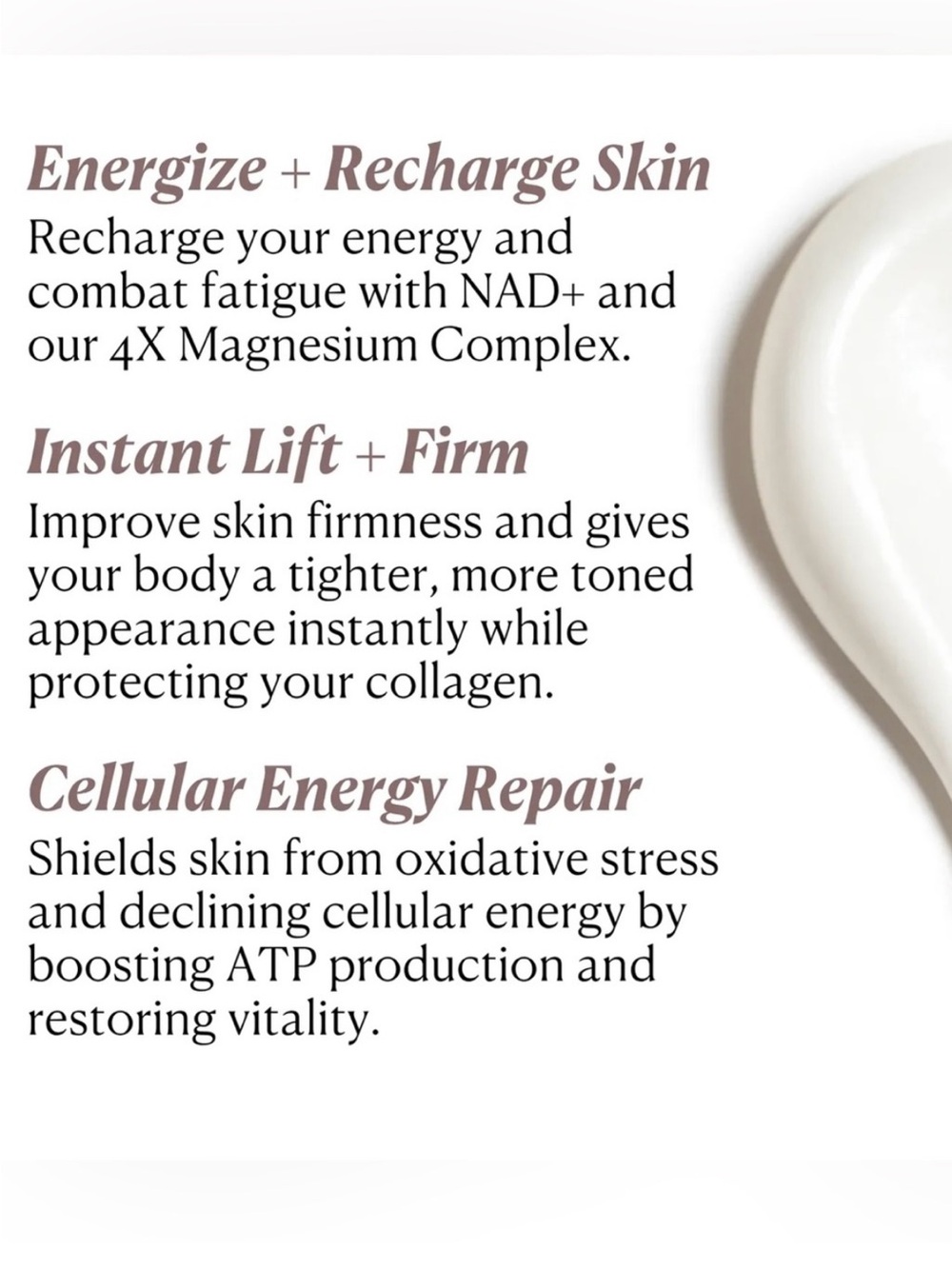 NWT Nakery Beauty Energize + Repair Body Cream- Lifts and Firms skin! 
250 mL - Picture 2 of 7